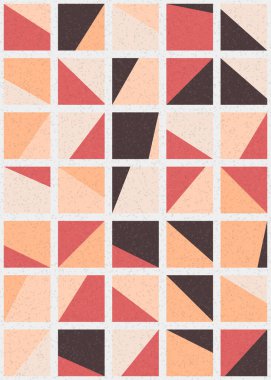 Soyut Geometrik Desen üretken hesaplama sanatı çizimi