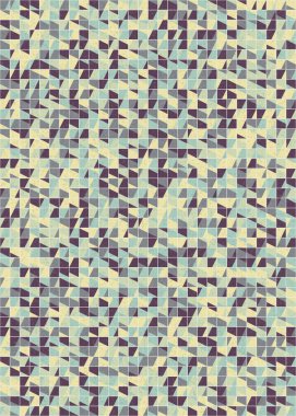 Soyut Geometrik Desen üretken hesaplama sanatı çizimi