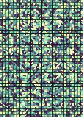 Soyut Geometrik Desen üretken hesaplama sanatı çizimi