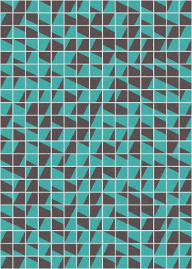 Soyut Geometrik Desen üretken hesaplama sanatı çizimi