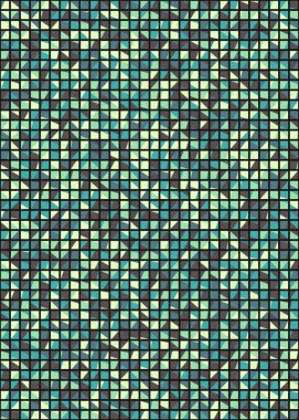 Soyut Geometrik Desen üretken hesaplama sanatı çizimi 