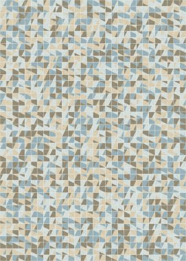 Soyut Geometrik Desen üretken hesaplama sanatı çizimi