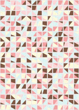 Soyut Geometrik Desen üretken hesaplama sanatı çizimi