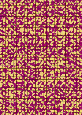 Soyut Geometrik Desen üretken hesaplama sanatı çizimi