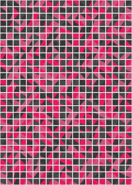 Soyut Geometrik Desen üretken hesaplama sanatı çizimi