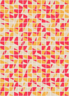 Soyut Geometrik Desen üretken hesaplama sanatı çizimi