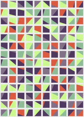 Soyut Geometrik Desen üretken hesaplama sanatı çizimi