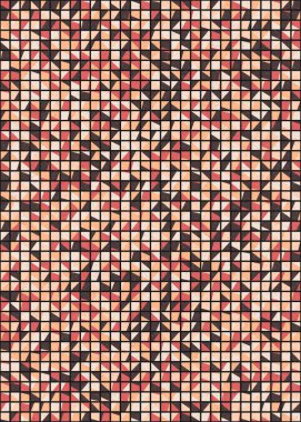 Soyut Geometrik Desen üretken hesaplama sanatı çizimi