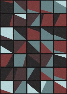 Soyut Geometrik Desen üretken hesaplama sanatı çizimi