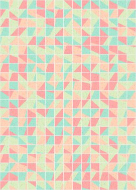 Soyut Geometrik Desen üretken hesaplama sanatı çizimi