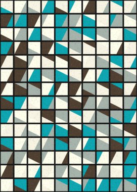 Soyut Geometrik Desen üretken hesaplama sanatı çizimi