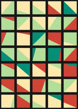 Soyut Geometrik Desen üretken hesaplama sanatı çizimi