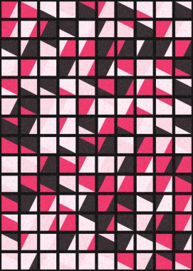 Soyut Geometrik Desen üretken hesaplama sanatı çizimi