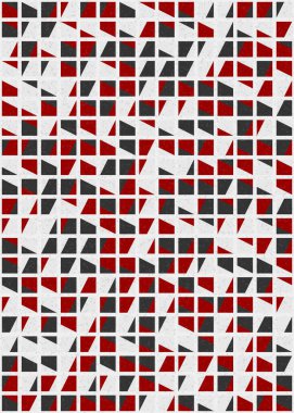 Soyut Geometrik Desen üretken hesaplama sanatı çizimi