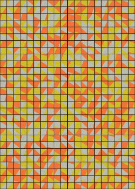 Soyut Geometrik Desen üretken hesaplama sanatı çizimi