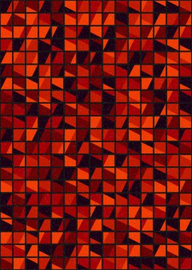 Soyut Geometrik Desen üretken hesaplama sanatı çizimi