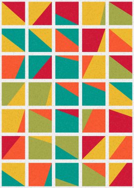 Soyut Geometrik Desen üretken hesaplama sanatı çizimi