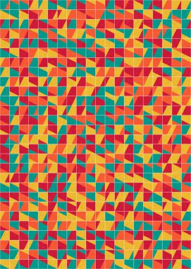 Soyut Geometrik Desen üretken hesaplama sanatı çizimi