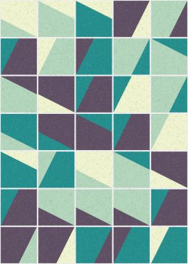 Soyut Geometrik Desen üretken hesaplama sanatı çizimi