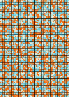 Soyut Geometrik Desen üretken hesaplama sanatı çizimi