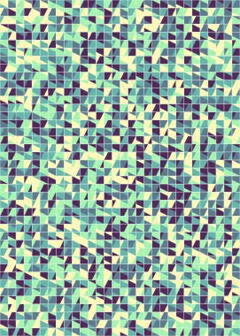 Soyut Geometrik Desen üretken hesaplama sanatı çizimi