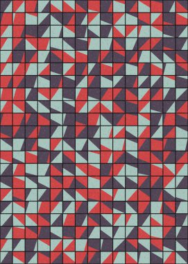 Soyut Geometrik Desen üretken hesaplama sanatı çizimi