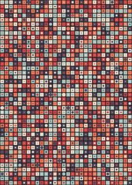 Soyut Geometrik Desen üretken hesaplama sanatı çizimi