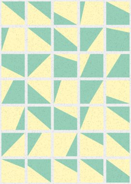 Soyut Geometrik Desen üretken hesaplama sanatı çizimi 