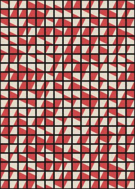 Soyut Geometrik Desen üretken hesaplama sanatı çizimi