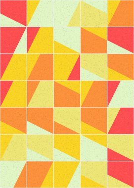 Soyut Geometrik Desen üretken hesaplama sanatı çizimi