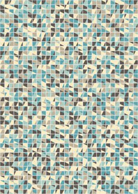 Soyut Geometrik Desen üretken hesaplama sanatı çizimi