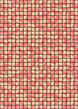 Soyut Geometrik Desen üretken hesaplama sanatı çizimi