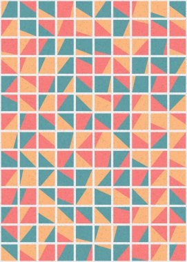 Soyut Geometrik Desen üretken hesaplama sanatı çizimi