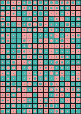 Soyut Geometrik Desen üretken hesaplama sanatı çizimi