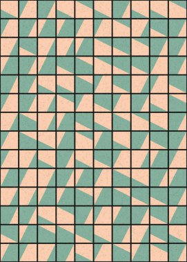 Soyut Geometrik Desen üretken hesaplama sanatı çizimi