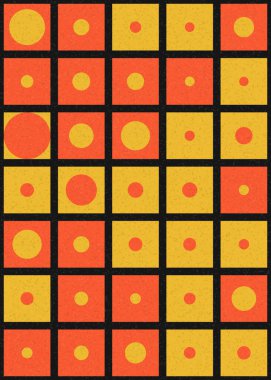 Soyut Geometrik Desen üretken hesaplama sanatı çizimi