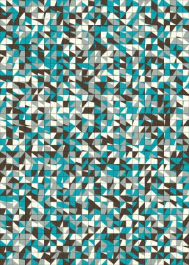 Soyut Geometrik Desen üretken hesaplama sanatı çizimi