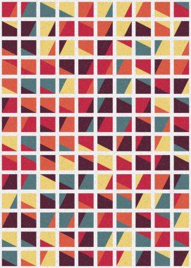 Soyut Geometrik Desen üretken hesaplama sanatı çizimi