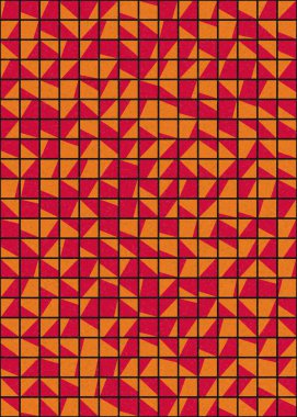 Soyut Geometrik Desen üretken hesaplama sanatı çizimi