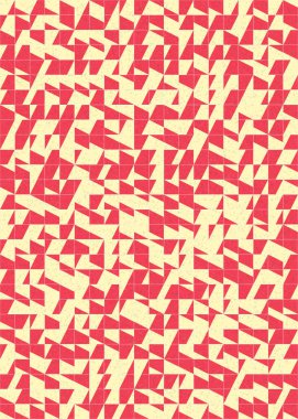 Soyut Geometrik Desen üretken hesaplama sanatı çizimi