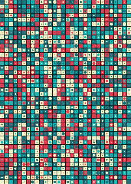 Soyut Geometrik Desen üretken hesaplama sanatı çizimi