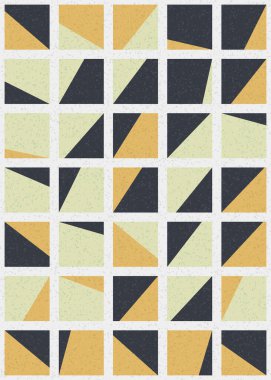 Soyut Geometrik Desen üretken hesaplama sanatı çizimi