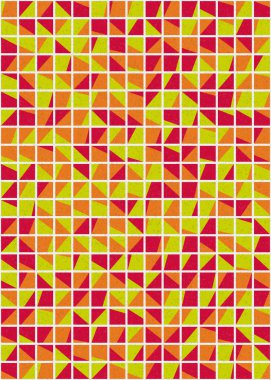 Soyut Geometrik Desen üretken hesaplama sanatı çizimi