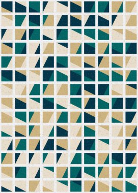 Soyut Geometrik Desen üretken hesaplama sanatı çizimi