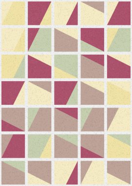 Soyut Geometrik Desen üretken hesaplama sanatı çizimi