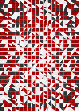 Soyut Geometrik Desen üretken hesaplama sanatı çizimi