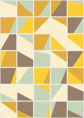 Soyut Geometrik Desen üretken hesaplama sanatı çizimi 