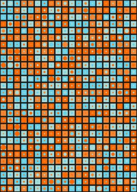 Soyut Geometrik Desen üretken hesaplama sanatı çizimi
