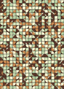 Soyut Geometrik Desen üretken hesaplama sanatı çizimi