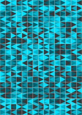 Soyut Geometrik Desen üretken hesaplama sanatı çizimi